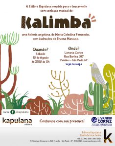 Convite: Lançamento de Kalimba na Livraria Cortez